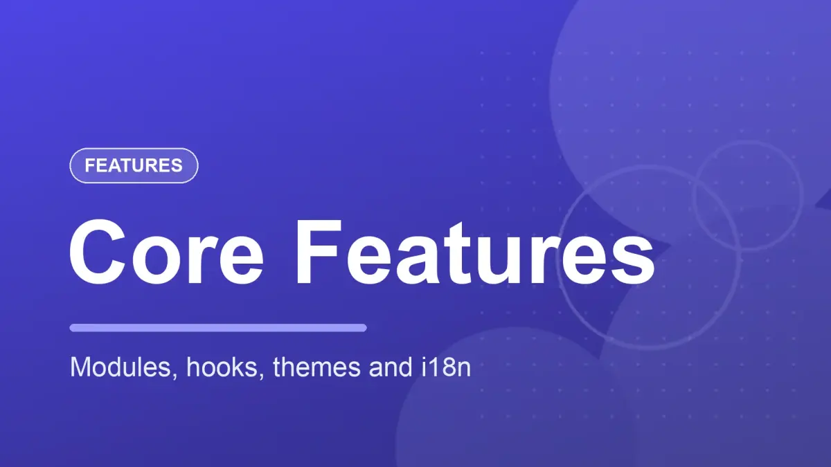 InnoCMS 核心特性：模块化、Hook 插件、多语言、B2B 内容结构