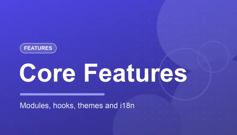 InnoCMS 核心特性：模块化、Hook 插件、多语言、B2B 内容结构